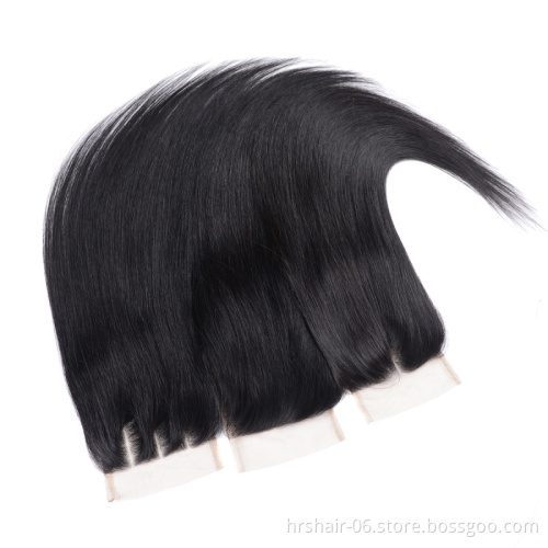 Brazilian hair bundles with closure  100% Brazilian Straight Human hair with closure  Hair Weave